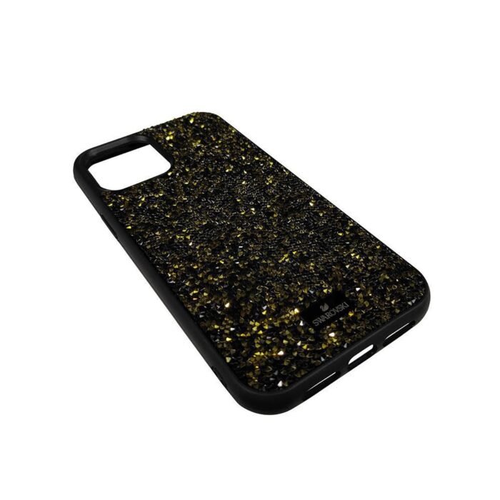 Swarovski Glam Rock case for iPhone 12 Pro Max 6.7 – Black & Gold - Image 4