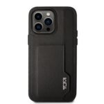 IPHONE 14 PRO MAX - LEATHER Black WITH VERTICAL CARD SLOT- TUMI Black - Image 3