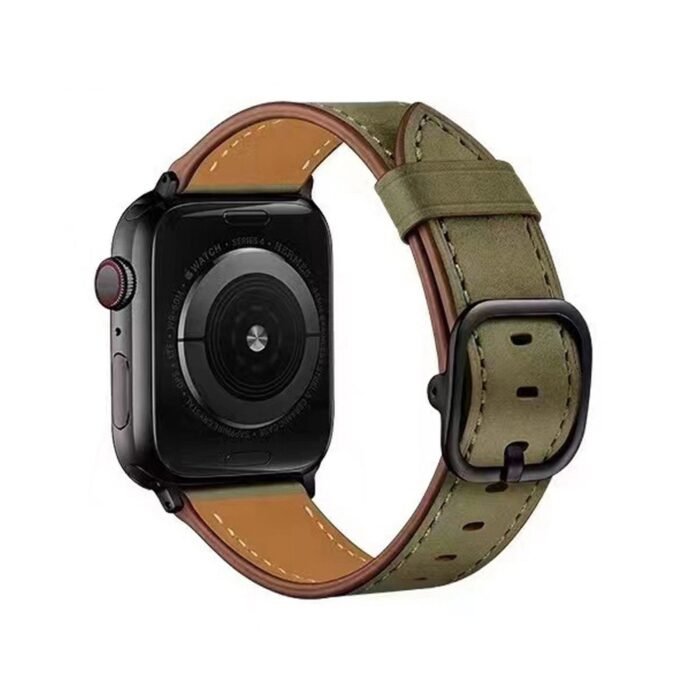 New Nubuck Band with Black Lock 44/45mm - Army Green - Image 2