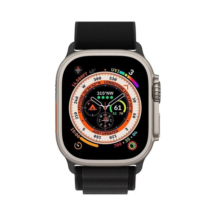 Alpine Loop Strap for Apple Watch 42/44/45/49mm - Black - Image 2