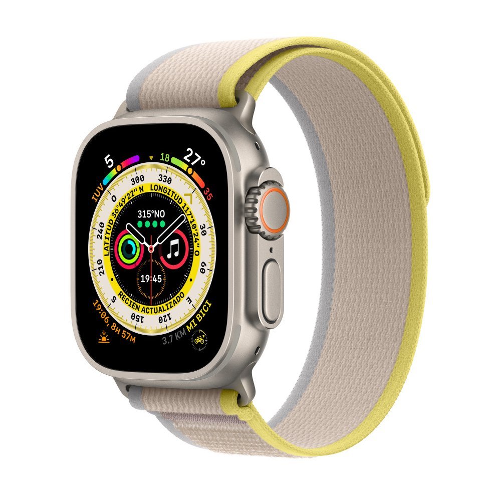 Trail-Loop-Band-2.jpg Trail Loop Band For Apple Watch 42/44/45/49mm - Yellow & Beige - Image 1