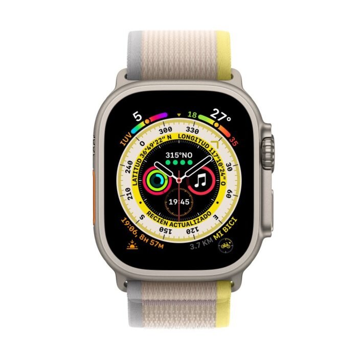 Trail Loop Band For Apple Watch 42/44/45/49mm - Yellow & Beige - Image 2