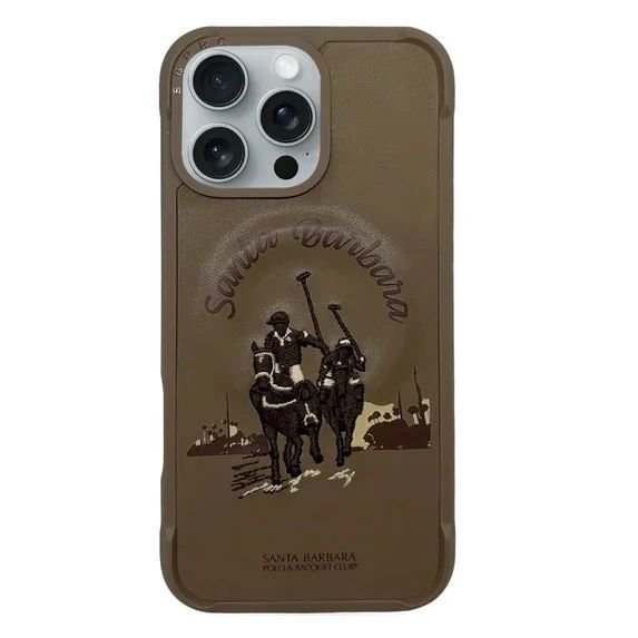 WhatsApp-Image-2024-11-09-at-10.06.26-PM.jpeg Santa Barbara Polo Rocket Club iPhone 16 Pro Case Brown - Image 1