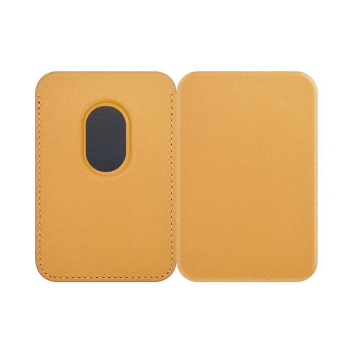 WK Design Magnetic Card Wallet Case for iPhone (MagSafe Compatible) Yellow - Image 2