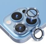 Camera Lens Protection for iPhone 13 Pro Max - Blue Glitter