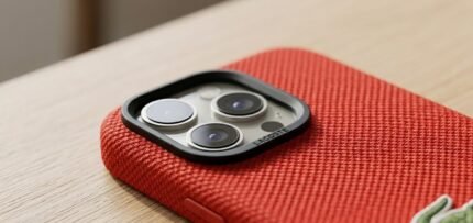 Lacoste-Red-Woven-Logo-Case-iPhone-14-15-Pro-Max-Live-Stores-Retail