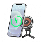 WIWU CH-309 TRANSPARENT MAGNETIC WIRELESS CHARGING CAR MOUNT - BLACK - Image 2