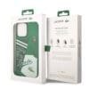 “Lacoste green liquid silicone microfiber case for iPhone 14 Pro Max and iPhone 15 Pro Max