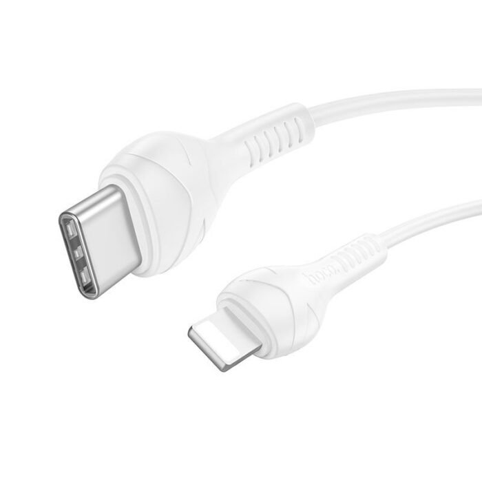 Hoco X37 27 Watt USB-C to Lightning Cable 1 Meter White - Image 3