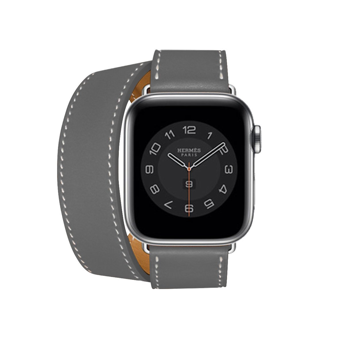 hrms-leather-double-tour-band-apple-watch-44-45mm-Gray-5.jpg Hrms Leather Double Tour Band for Apple watch 44/45mm - Grey - Image 1