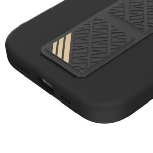 “Close-up of Levelo Morphix iPhone 15 Pro Max case highlighting ergonomic silicone grip and soft-touch finish.”