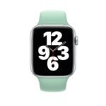 New Silicone Sport Band for Apple Watch 42/44/45mm - Light Green - Image 2