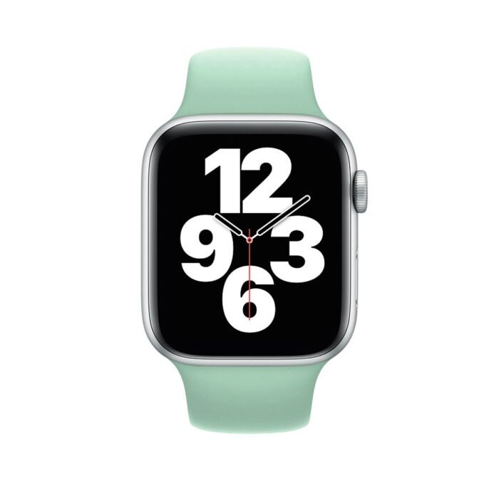 New Silicone Sport Band for Apple Watch 42/44/45mm - Light Green - Image 2