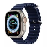 Ocean Silicone Strap for Apple Watch 42/44/45/49mm - Navy