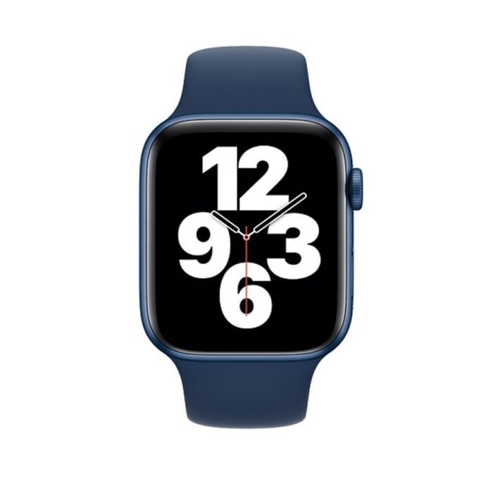 New Silicone Sport Band for Apple Watch 42/44/45mm - Navy - Image 2