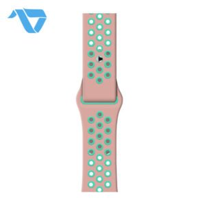 Apple Watch Nike Band 42/44/45mm Pink/Green - Image 3