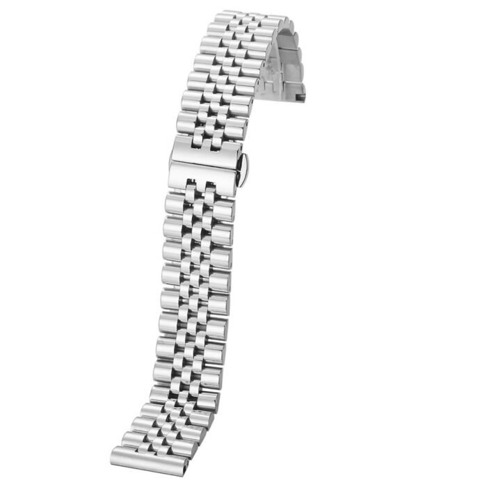 silver-2-2.jpg Metal Band Strap President Jubilee Band 22MM Sliver - Image 3