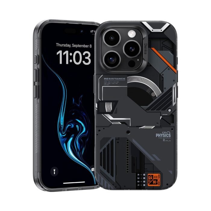 Benks Magnetic Mecha Series Case for Iphone 16 Pro Max black - Image 1