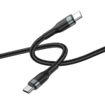 WIWU WI-C017 CONCISE 100W TYPE-C TO TYPE-C CHARGING CABLE 1.2M - BLACK - Image 2