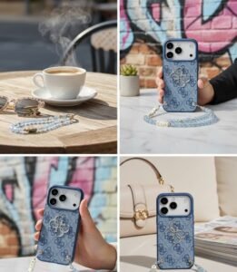 Guess MagSafe Leather Case for iPhone 17 Pro Max 