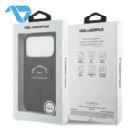 Karl Lagerfeld MagSafe PU Case with RSG Logo Buttons For iPhone 17 Pro Max Black - الصورة 6