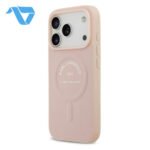 Karl Lagerfeld MagSafe PU Case with RSG Logo Buttons For iPhone 17 Pro Max Pink - الصورة 2