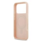 Karl Lagerfeld MagSafe Full Wrapped PU Leather Case with Karl Grain for iPhone 17 Pro Max Pink - Image 4