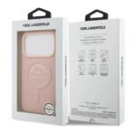 Karl Lagerfeld MagSafe PU Case with RSG Logo Buttons For iPhone 17 Pro Max Pink - Image 5