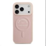 Karl Lagerfeld MagSafe PU Case with RSG Logo Buttons For iPhone 17 Pro Max Pink