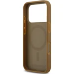 Karl Lagerfeld MagSafe PU Leather Case with Initial Debossed Logo for iPhone 17 Pro Max, Slim Profile -Brown - Image 5