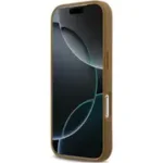 Karl Lagerfeld MagSafe PU Leather Case with Initial Debossed Logo for iPhone 17 Pro Max, Slim Profile -Brown - Image 4