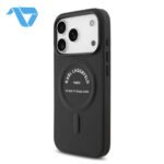 Karl Lagerfeld MagSafe PU Case with RSG Logo Buttons For iPhone 17 Pro Max Black - الصورة 2
