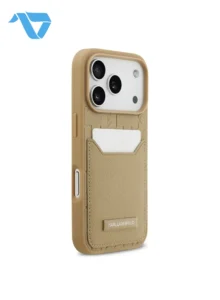 Karl Lagerfeld PU Grained Case with Card Holder For iPhone 17 Pro Max Brown - Image 4