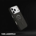 Karl Lagerfeld MagSafe PU Case with RSG Logo Buttons For iPhone 17 Pro Max Black - Image 3