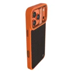 Kajsa Svelte Collection - Real Carbon Fibre Back Case for iPhone 17 pro max (MagSafe Compatible) Orange Plus - Image 2