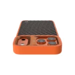 Kajsa Svelte Collection - Real Carbon Fibre Back Case for iPhone 17 pro max (MagSafe Compatible) Orange Plus - Image 3