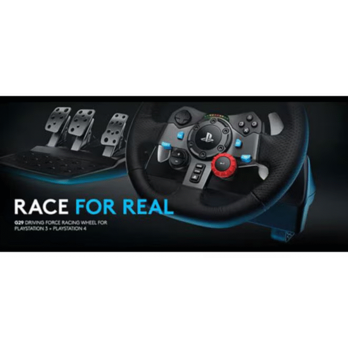 G29 Driving Force Racing Wheel and Floor Pedals for PS5, PS4,PS3 And PC - Black - Image 8