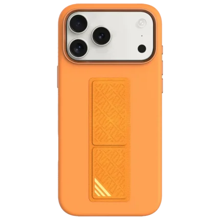 Levelo Morphix Silicone GripStand Case for iPhone 17 Pro Max Orange