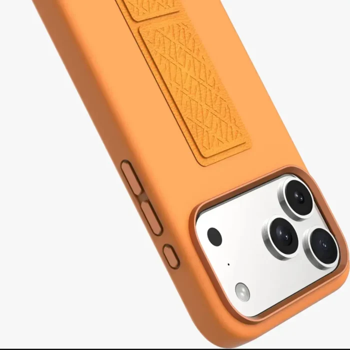 Levelo Morphix Silicone GripStand Case for iPhone 17 Pro Max Orange - Image 3