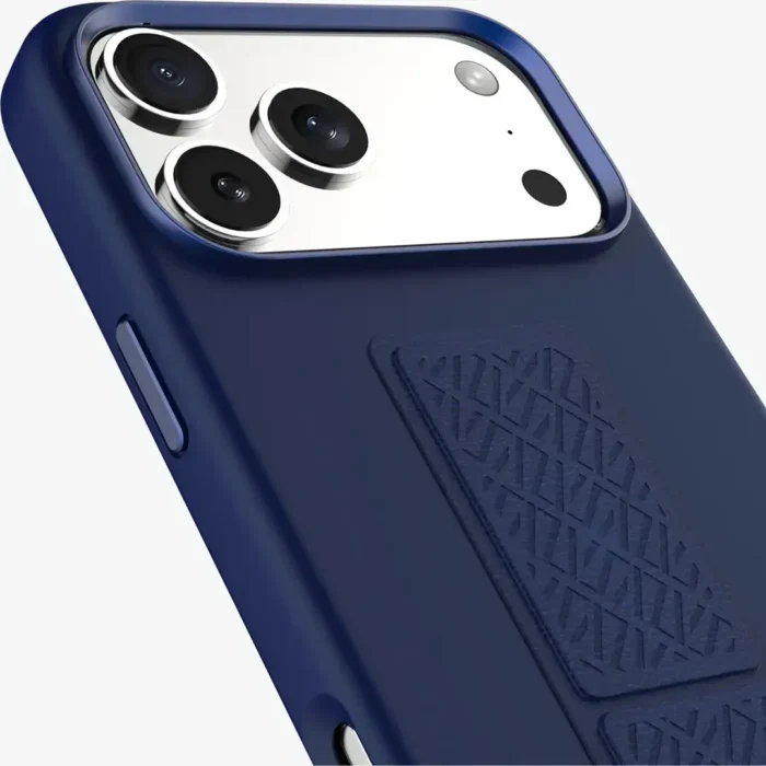 Levelo Morphix Silicone GripStand Case for iPhone 17 Pro Max Dark Blue - Image 2