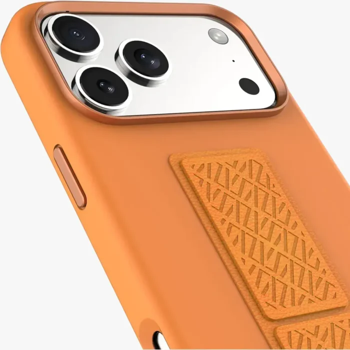 Levelo Morphix Silicone GripStand Case for iPhone 17 Pro Max Orange - Image 2