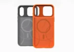 Kajsa Svelte Collection - Real Carbon Fibre Back Case for iPhone 17 pro max (MagSafe Compatible) Orange - Image 2