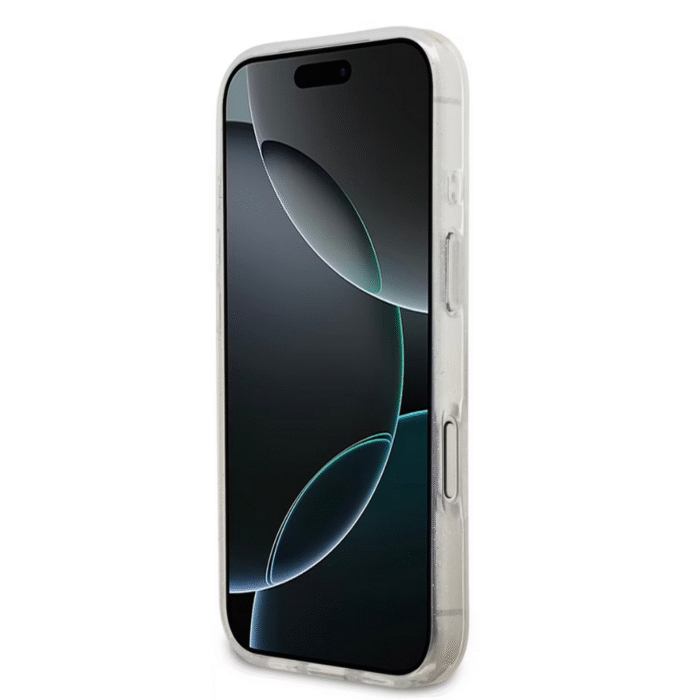 Karl Lagerfeld MagSafe IML Glitter & KL Repeated Case with Karl & Choupette for iPhone 17 Pro – White - Image 7