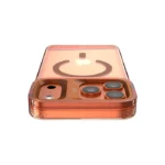 Kajsa Trans-Shield Collection - Aluminium Back Case for iPhone 17 pro max (MagSafe Compatible) Orange - Image 5