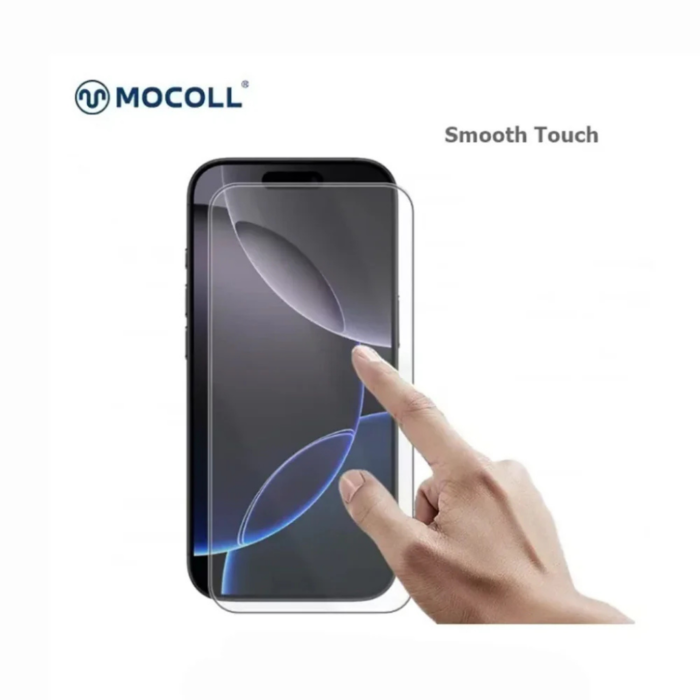 Mocoll Full Cover Tempered Glass Screen Protector With Dust Filter for iPhone 17 Pro Max/16 Pro Max - Clear - Image 3