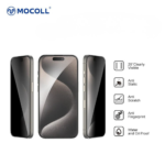 Mocoll Full Cover Tempered Glass Screen Protector For iPhone 16 Pro Max - Privacy - Image 4
