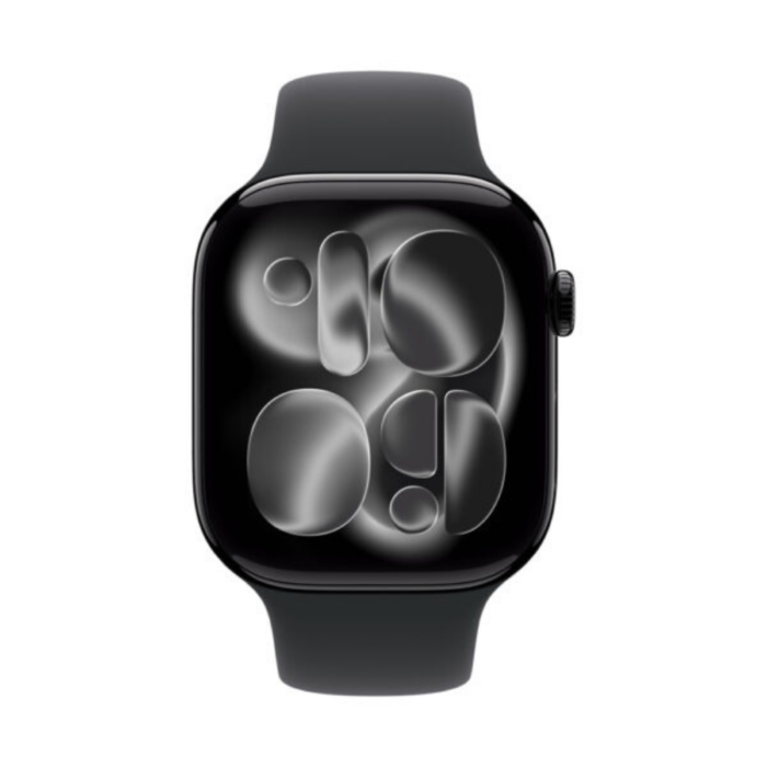 Apple Watch Series 11 GPS 46mm Jet Black Aluminium Case With Black Sport Band - Image 2