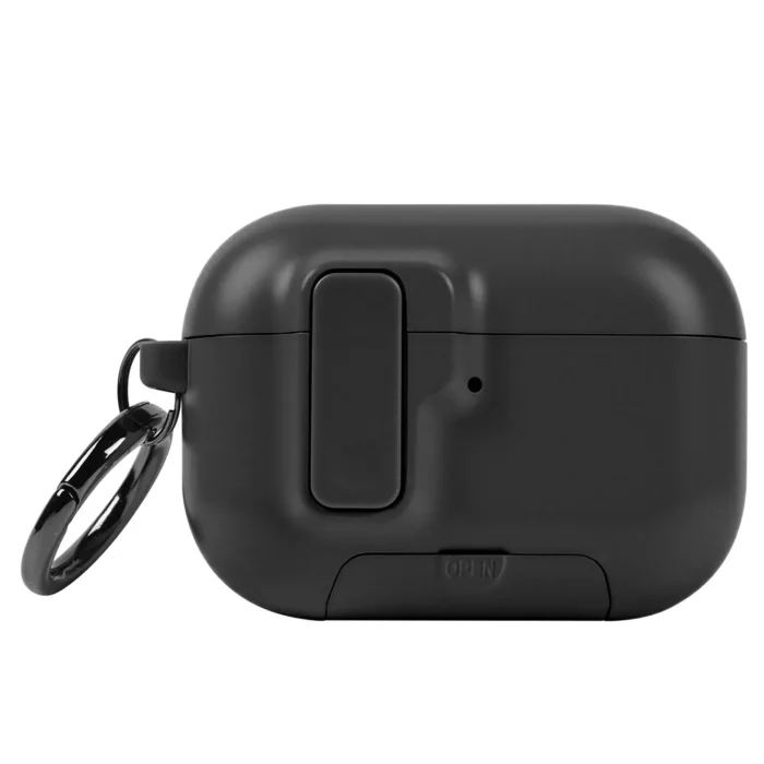 Airpods Pro 3  Protective MagSafe Compaitble Case with Auto Open Lock for Apple AirPods Pro 3 - Black - Image 2