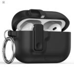 Airpods Pro 3  Protective MagSafe Compaitble Case with Auto Open Lock for Apple AirPods Pro 3 - Black