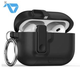 Airpods Pro 3 Protective MagSafe Compaitble Case with Auto Open Lock for Apple AirPods Pro 3 - Black